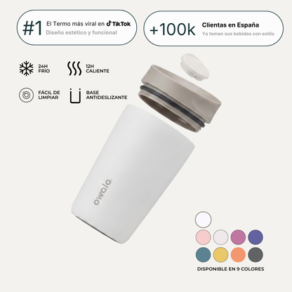 Owala | Tumbler Térmico de Acero Inoxidable con Tecnología SmoothSip™