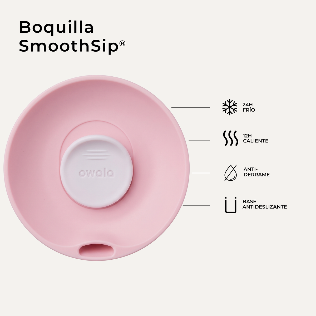 Owala | Tumbler Térmico de Acero Inoxidable con Tecnología SmoothSip™