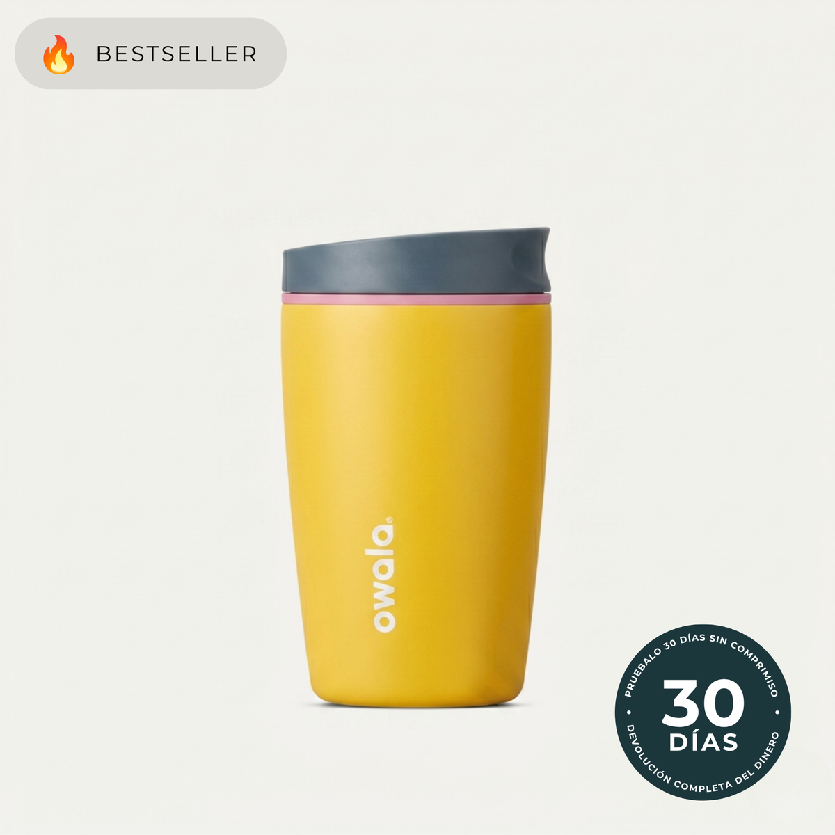 Owala | Tumbler Térmico de Acero Inoxidable con Tecnología SmoothSip™