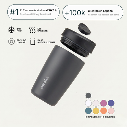 Owala | Tumbler Térmico de Acero Inoxidable con Tecnología SmoothSip™