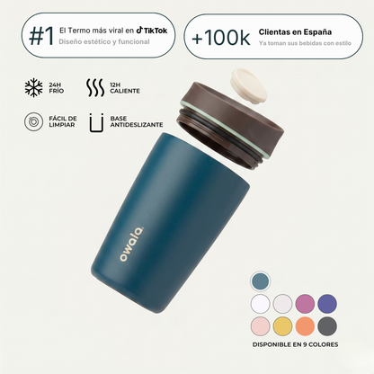 Owala | Tumbler Térmico de Acero Inoxidable con Tecnología SmoothSip™