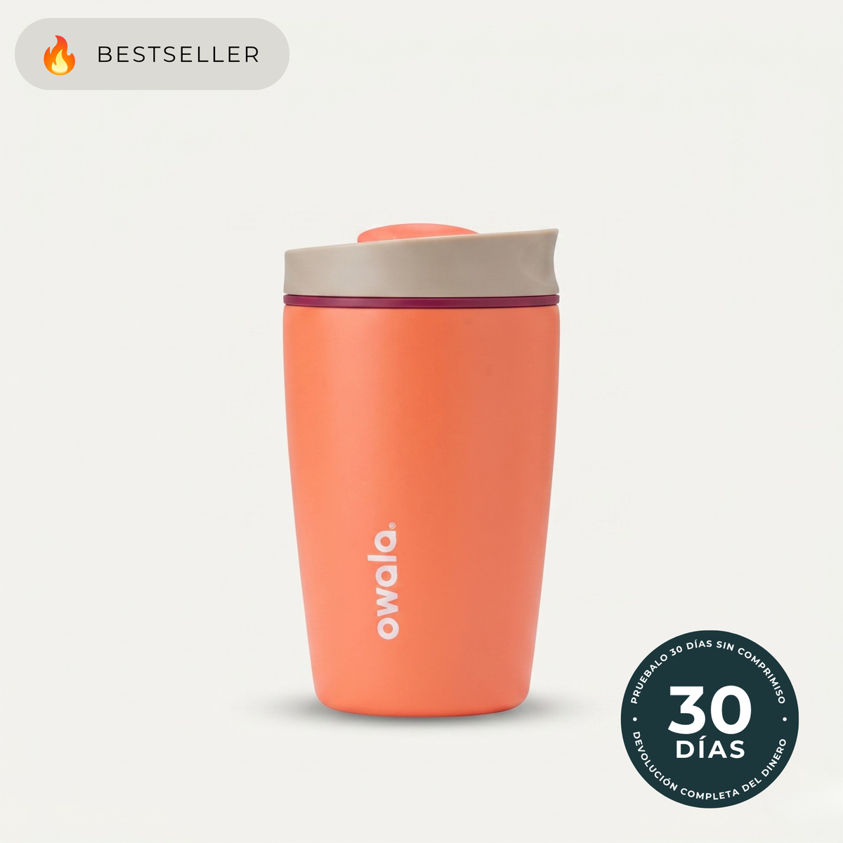 Owala | Tumbler Térmico de Acero Inoxidable con Tecnología SmoothSip™