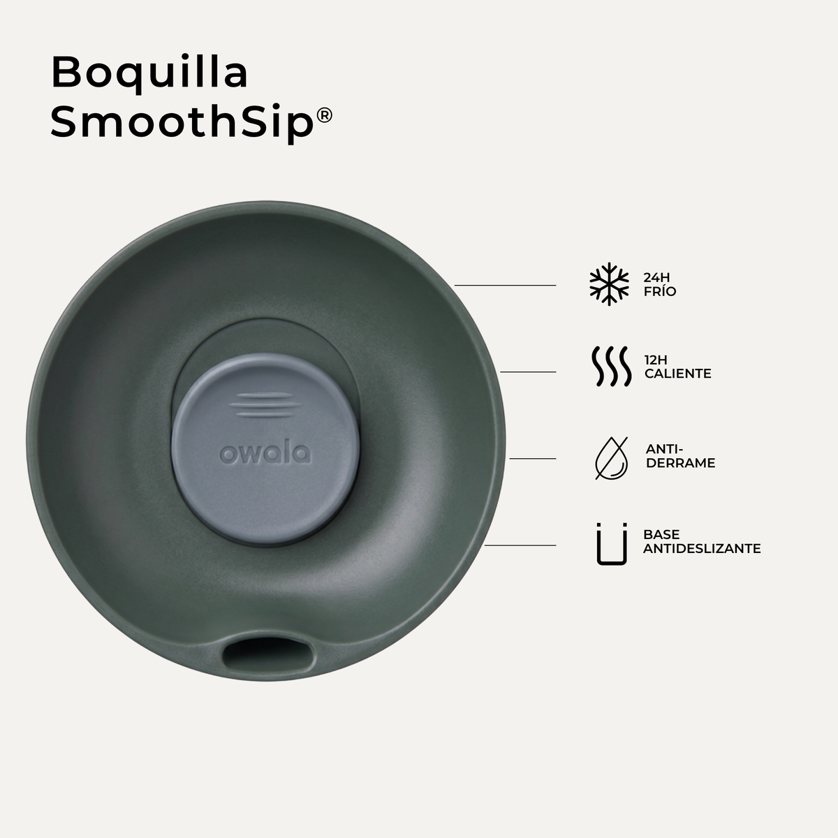 Owala | Tumbler Térmico de Acero Inoxidable con Tecnología SmoothSip™