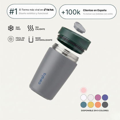Owala | Tumbler Térmico de Acero Inoxidable con Tecnología SmoothSip™