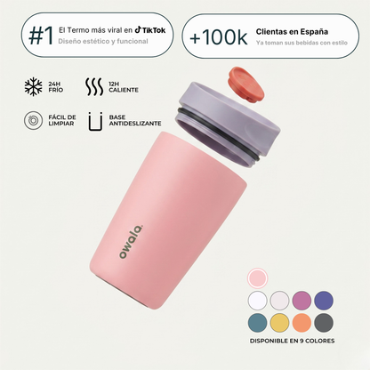 Owala | Tumbler Térmico de Acero Inoxidable con Tecnología SmoothSip™
