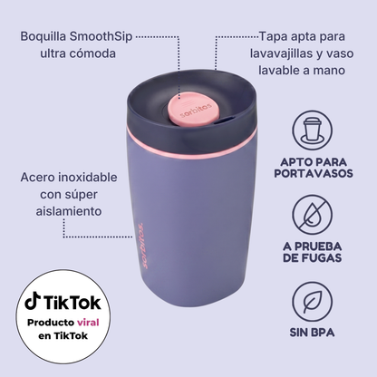 Sorbitos | Tumbler Térmico de Acero Inoxidable con Tecnología SmoothSip™