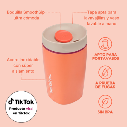 Sorbitos | Tumbler Térmico de Acero Inoxidable con Tecnología SmoothSip™