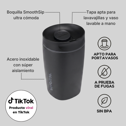 Sorbitos | Tumbler Térmico de Acero Inoxidable con Tecnología SmoothSip™